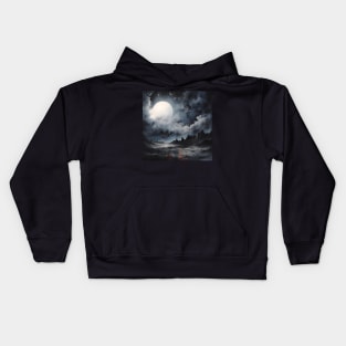 Cosmic Canvas: Whimsical Art Prints Featuring Abstract Landscapes, Galactic Wonders, and Nature-Inspired Delights for a Modern Space Adventure! Kids Hoodie